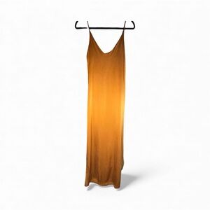 Elegant Juniper Sparrow Mustard Yellow Maxi Dress XS